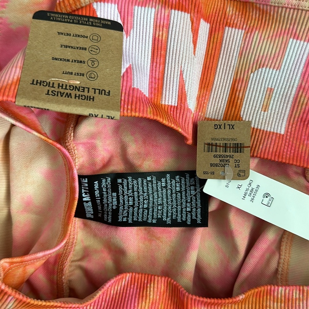 💖 Victoria’s Secret PINK ACTIVE SEAMLESS High Waist Leggings with Pocket - Picture 7 of 7